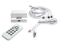 42-161 AV-IR Remote iPod Docking Station - included items