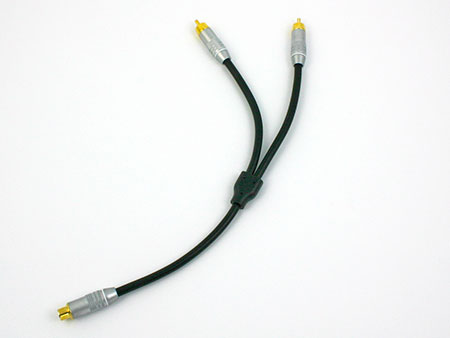 Cable Solutions YHG-1RCAF-2RCAM High-Grade "Y" Cable