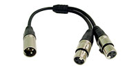 Cable Solutions High-Grade XLR "Y" Cables