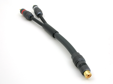 Cable Solutions YM-1RCAF-2RCAM Molded "Y" Cable