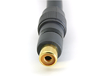 Cable Solutions YM-1RCAF-2RCAM Molded "Y" Cable, 1-RCA-female end