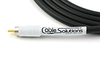 Cable Solutions "Signature Series 77" Spec Your Own RCA Interconnect Cable, Signature end prep, white