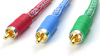 Signature Series 77 RCA terminations in red, blue, and green