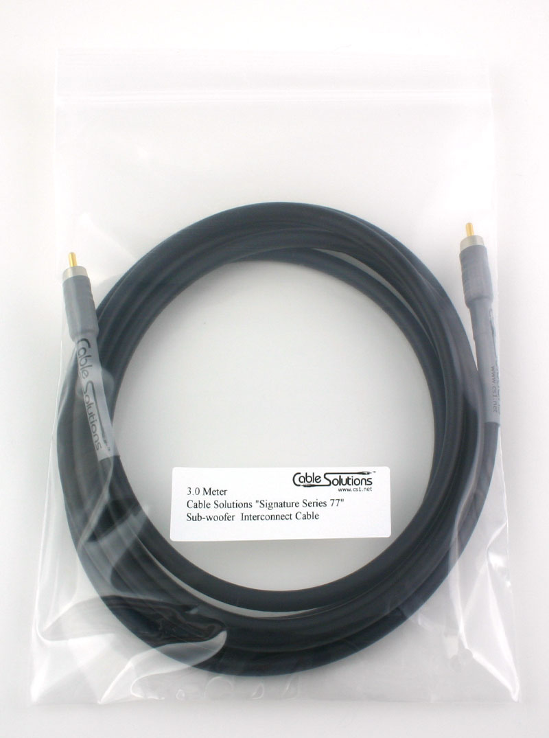 Cable Solutions Signature Series 77 Coaxial Digital Audio Interconnect Cable  (CEA)