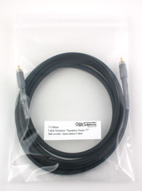 Cable Solutions "Signature Series 77" Subwoofer Interconnect Cable, packaging