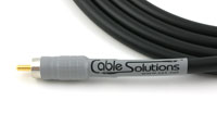 Cable Solutions "Signature Series 77" Subwoofer Interconnect Cable, Signature end prep
