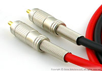Canare's F-09 RCA connectors can accommodate large cables - up to 6mm with the spring-type strain-relief, or 6.3mm without the strain-relief