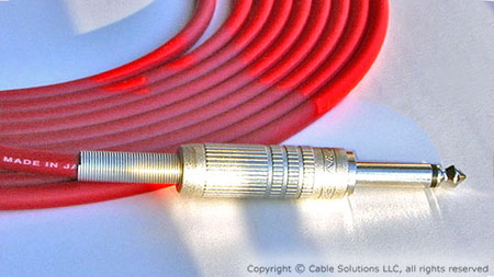 Canare GS-6 Guitar and Instrument Cable with  F-15 TS Phone Plug