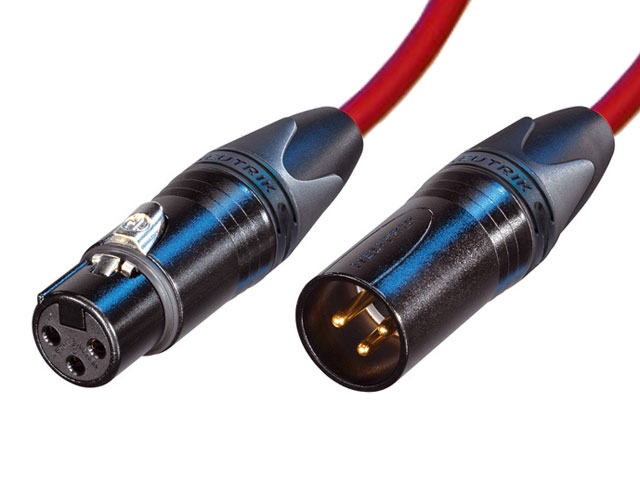 Black Canare L-4E6S Balanced XLR Audio Interconnect Cable 8m 