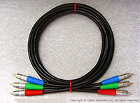 Canare L-4CFB Component Video Cable Set, black