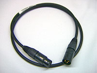 Canare L-4E6S Balanced Audio Interconnect Cable, 1 meter, black