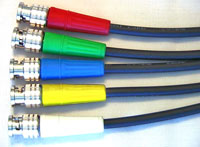 Canare 75 Ohm BNC connectors (standard)