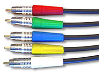 Close up look at the option RCA Connectors