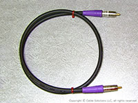 Canare LV-77S Coaxial Digital Audio Interconnect Cable with Canare "True 75 Ohm" Connectors