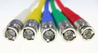 Canare V5-5C RGBHV Cable, BNC connectors closeup