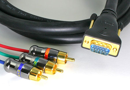 DVDO HD15 to 3-RCA Component Video Breakout Cable