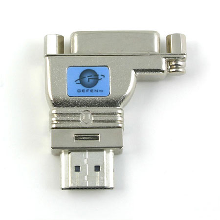Gefen ADA-HDMIM-2-DVIFL HDMI to DVI Adapter - HDMI-male to DVI-female, Right Offset