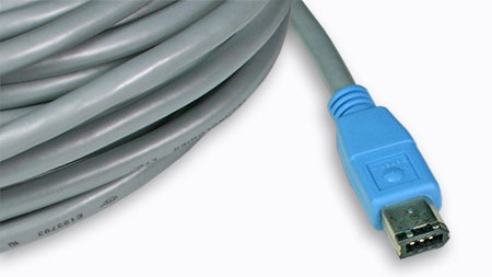 Gefen FireWire 400 Cable, Gray/Blue