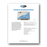Gefen EXT-COMPAUD-143 1x3 Component Video and Audio Distribution Amplifier - flyer (click to download in PDF format)
