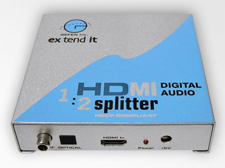 Gefen EXT-HD-142A 1x2 HD Splitter with Separate Digital Audio Connections