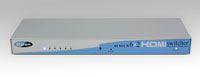   Gefen EXT-HDMI-642 - 6x2 HDMI Switcher / Distribution Amplifier with IR Remote Control - Front
