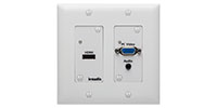 Intelix ASW-WP VGA/HDMI Input and HDBaseT Output Auto-Switching Wallplate