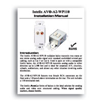Intelix DIGI-HD-UHR2-R Stereo Audio Wallplate Balun Installation Manual in PDF format