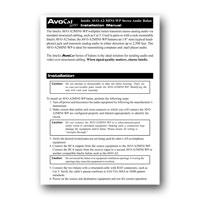Intelix DIGI-HD-UHR2-R Stereo Audio Wallplate Balun Installation Manual in PDF format