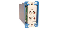 Intelix AVO-A4-WP-F Dual Stereo Audio Wallplate Balun with RJ45 Termination
