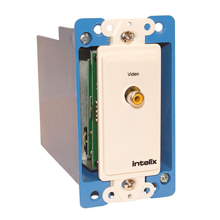 Intelix AVO-V1-WP-F Composite Video Wallplate Balun w/ RJ45 Termination