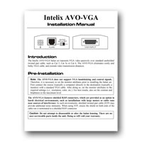 Intelix AVO-VGA Installation Manual - click to download PDF