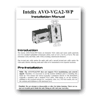Intelix AVO-VGA2-WP User Manual - click to download PDF
