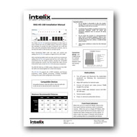 Intelix DIGI-HD-1X8 High-Definition Twisted Pair Matrix Switcher - panel detail drawing