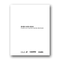 Intelix DIGI-HD-4X4 HDMI Twisted-Pair Matrix Distribution System, Manual - Click to download in PDF format