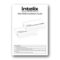 Intelix DIGI-HD60 Installation Manual - PDF
