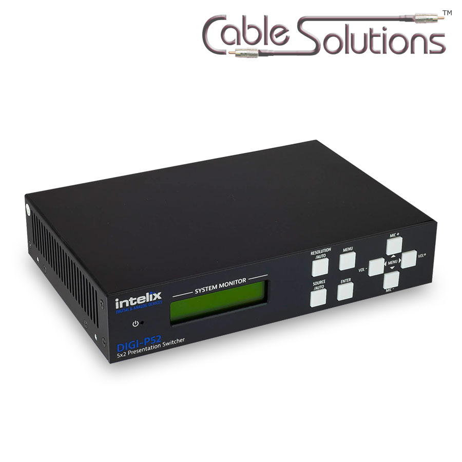 Intelix DIGIP52 5x2 Presentation Switcher / Scaler with HDMI and