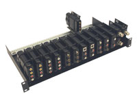 Intelix DIN-RACK-KIT-F 19-inch Balun Mounting Tray with Baluns