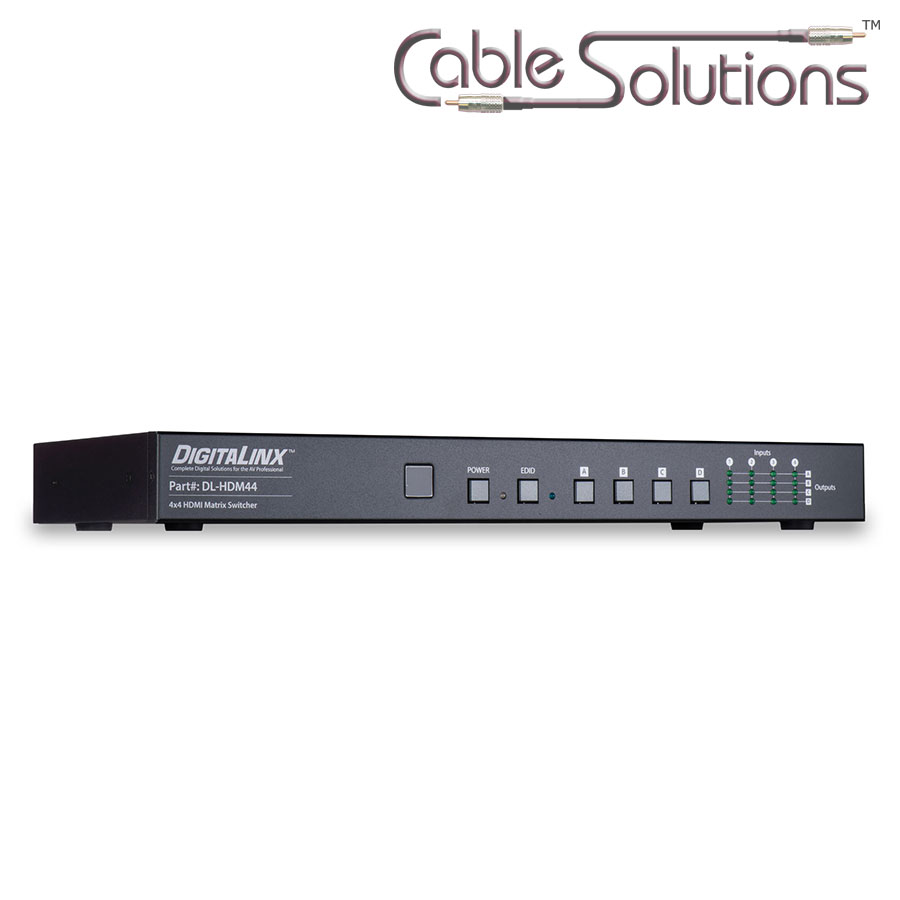 Intelix DigitaLinx DL-HDM44 4K 4x4 HDMI Matrix Switcher