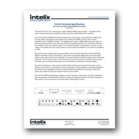 Intelix Flex Matrix Distribution System Tech Specs - PDF