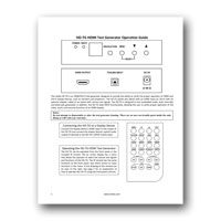 Intelix HD-TG HDMI Test Generator - Manual