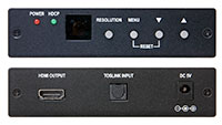 Intelix HD-TG HDMI Test Generator - front and back panels