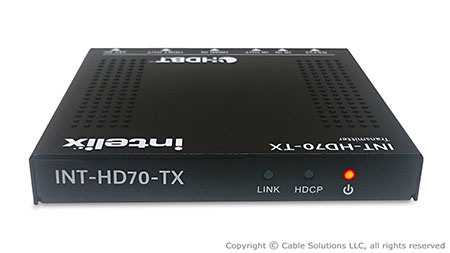 Intelix INT-HD70-TX HDMI, bi-directional IR, RS232 and Ethernet  via HDBaseT Transmitter
