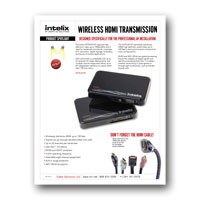 Intelix SKYPLAY-HD Wireless HDMI Extender Flyer - Click to download PDF