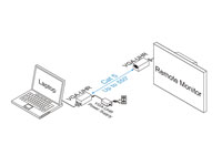 Intelix VGA-UHR-F Ultra-High Resolution VGA Balun Set - Connection Example 1