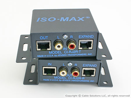 Jensen Transformers CI-RJ2R-SET ISO-MAX Stereo Cat-5 Audio Balun Set