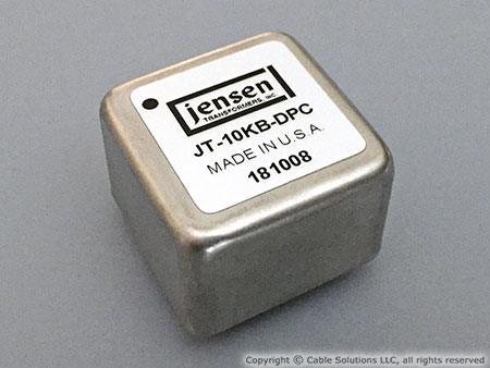 Jensen Transformers JT-10KB-DPC 1:4 line audio step-down transformer