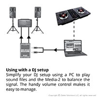 Jensen Transformers MEDIA-2 DJ application example