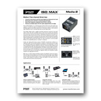 Jensen Transformers MEDIA-2 Data Sheet - click to download PDF