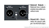 Jensen Transformers MEDIA-2, outputs