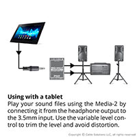 Jensen Transformers MEDIA-2 tablet application example